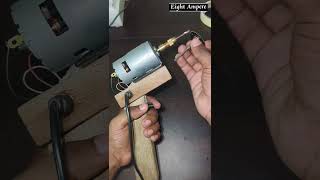 made DRILL MACHINE using 775DC MOTOR drill drillmachine 775dcmotor scienceproject eightampere [upl. by Lahcear]