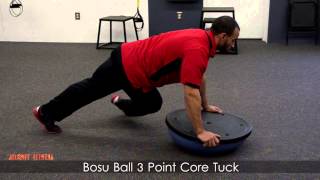 Bosu Ball 3 Point Core Tuck [upl. by Nojed]