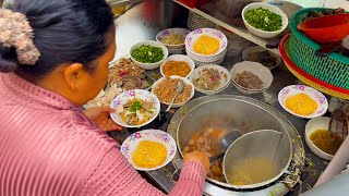 She Serves it So Fast  The 2 Noodle Soup that Vanished in Just 4 Hours  Cambodian Street Food [upl. by Attoynek]