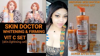 SKIN DOCTOR PARIS WHITENING AND FIRMING VIT C SET FOR A LIGHTER EVENTONE SKIN [upl. by Enilrek]