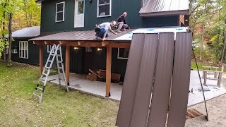 Basic STANDING SEAM Metal Roof  How To install [upl. by Shulins]