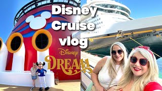 Disney Cruise Line vlog  Our first Disney Dream Cruise embarkation day  7 night Med cruise 2024 [upl. by Oihsoy]