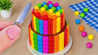 Best Miniature Rainbow Chocolate Cake Decorating 🌈🍫 Satisfying Chocolate Cake Recipe [upl. by Lev]