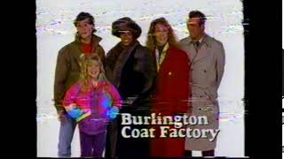 Burlington Coat Factory  TV Commercial  1989 [upl. by Asina]