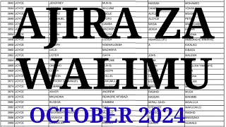 AJIRA ZA WALIMU WALIOITWA KWENYE USAILI HALMASHAURI ZOTE NCHINI October 2024 pdf [upl. by Asiilanna]