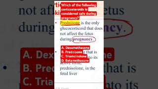 Which of the following corticosteroids is considered safe during pregnancy [upl. by Cherlyn473]