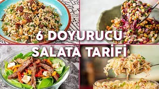 Tek Başına Bile Uzun Süre Tok Tutan 6 Doyurucu Salata Tarifi  Yemek Tarifleri [upl. by Koosis]