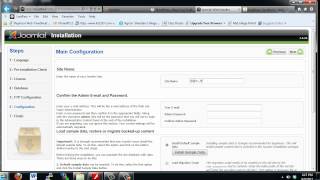 Joomla 1526 initial install and configuration [upl. by Eerhs517]