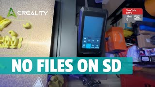 sd card files not showing on ender 3 s1 pro  ender 3 s1 pro sd card not working [upl. by Pahl454]