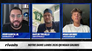 Notre Dame lands 2026 QB Noah Grubbs [upl. by Guendolen]