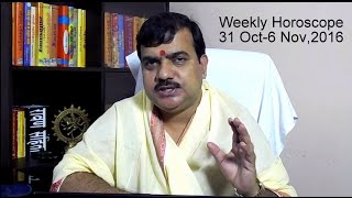 Weekly Rashifal 31 Oct 6 November 2016 in Hindi by Pt Deepak Dubey [upl. by Lasiaf]