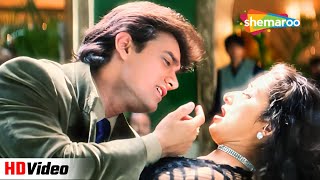 Nasha Yeh Pyaar Ka Nasha Hai  Udit Narayan  Aamir K Manisha Koraila  Romantic Song  Mann 1999 [upl. by Atal180]