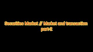 Securities market bbs 4th year part2long purchase and short sell [upl. by Upton]