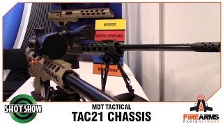 MDT Tactical TAC21 Rifle Chassis  SHOT Show 2014 [upl. by Ladnik219]