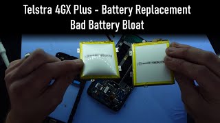 Telstra 4GX Plus Battery replacement Bloated Battery [upl. by Yeslek]