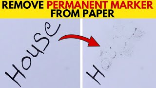 3 Best Ways to Remove Permanent Marker from Paper – House Keeper [upl. by Darrel]