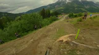 POV I Leogang DH World Cup with Riko Mäeuibo [upl. by Revolc]