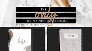 BEST Customizable Digital Planner 2022  ALL IN ONE the ONLY PLANNER YOU NEED [upl. by Boelter]