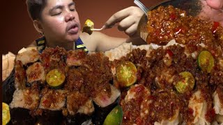 Siomai with spicy sauce mukbang  Mukbang Philippines  Mukbang Asmr  Mhers tv [upl. by Stanley]