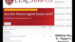 Patent Agent ExamRevision on best practices to answer situation based questions from Paper2 [upl. by Monto]