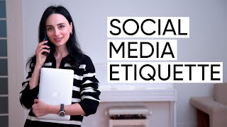 How To Be Elegant on Social Media Online Etiquette Rules Everyone Must Follow [upl. by Itsrejk]