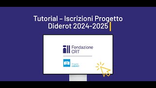 Progetto Diderot 20242025  Tutorial iscrizioni [upl. by Ibbetson245]