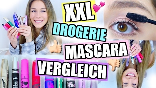 9 DROGERIE MASCARAS im VERGLEICH Essence P2 Maybelline Catrice♡ BarbaraSofie [upl. by Sahpec]