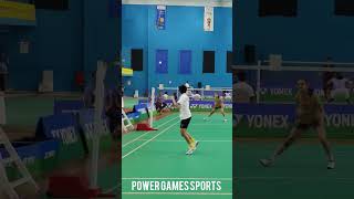 U15 Singles final rally badminton [upl. by Oinotla]