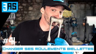 Remplacer facilement ses roulements de biellettes avec l’outil Motion Pro  Tuto Moto 41 [upl. by Hermon]