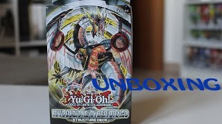 Unboxing Yu Gi Oh Structure Deck Rivoluzione Cyber Drago [upl. by Enomyar]