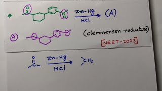 Clemmensen reduction  NEET 2023 [upl. by Ludewig]