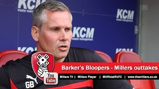 Barkers Bloopers  Outtakes from an interview with the Rotherham United Academy Manager [upl. by Armillia]