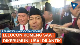 Momen Komeng Diserbu Wartawan Usai Jadi Anggota DPD Jangan Dorong Emang Gue Mobil Mogok [upl. by Melnick877]