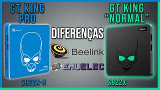 Diferenças Beelink GT King S922X e GT King Pro S922XH TV Box Amlogic para EmuELEC e retrogames [upl. by Beattie]