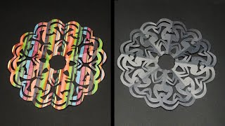 DIY How to Make  Easy Paper Cutting Flower  Beautiful Papercraft Window Decoration 798 [upl. by Jamison]