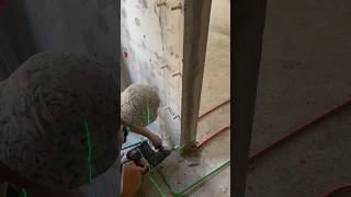 Concrete Drilling and Wood Pile Installation for False Ceilings and Wall Cladding [upl. by Rumilly]