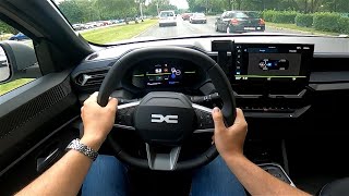 NEW Dacia DUSTER 2024 16 Hybrid 140 HP POV Test drive CARiNIK Great cheap offroader [upl. by Ikkaj784]