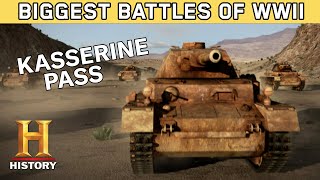 US amp Germany Clash at Kasserine Pass  Biggest Battles of WWII  History [upl. by Reggy205]