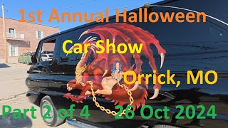 1st Annual Halloween Car Show Orrick MO Part 2 of 4 [upl. by Annaerb]