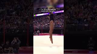 In this competition 10 wasnt the limit😅 gymnastics exhibition simonebiles [upl. by Uhp]