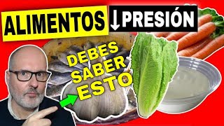 23 MEJORES ALIMENTOS para BAJAR LA PRESIÓN ALTA [upl. by Werdnaed99]