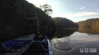 Black Warrior fishing on Bankhead Lake Awesome October Day [upl. by Eiznekcam]