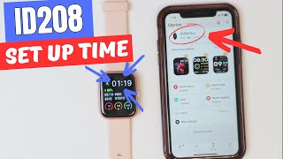 How to set time in smartwatch ID208 Plus Quick Video Easy Solution [upl. by Emmeram]