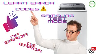 Washing Machine Error Codes Draining Issues  Samsung US [upl. by Valry418]