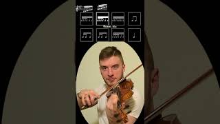 Rhythm Challenge  A Major Scale on the violin shorts violin practice [upl. by Laktasic532]