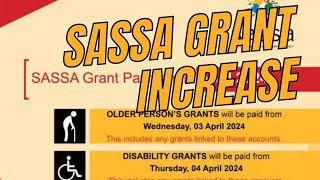 Breaking News SASSA Grants Increase for April 2024 Good News for Recipients [upl. by Ninel511]