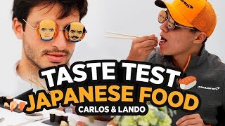 Carlos Sainz and Lando Norris Try Japanese Food [upl. by Seadon]