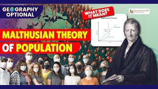 What is Malthusian Theory of Population Detailed Explanation  Sleepy Classes Geography Optional [upl. by Spillar844]