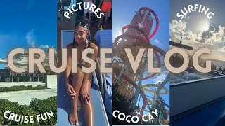 Cruise Vlog  Coco Cay shopping dinners cruise activities and more [upl. by Eissirhc]