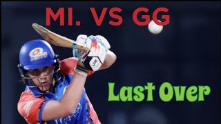 MI vs GG  Last Over  Amazing Shots By Captain Harmanpreet Kaur  ££mi gg wpl cricket [upl. by Barbee]